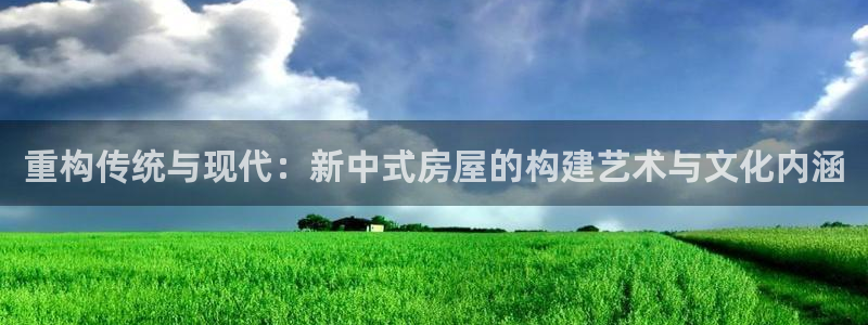 意昂3代理：重构传统与现代：新中式房屋的构建艺术与文化内涵
