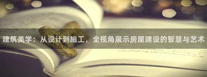 意昂3代理：建筑美学：从设计到施工，全视角展示房屋建设的智慧与艺术