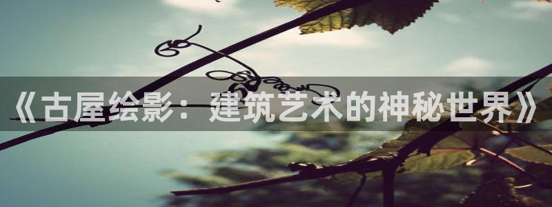 意昂3新能源：《古屋绘影：建筑艺术的神秘世界》