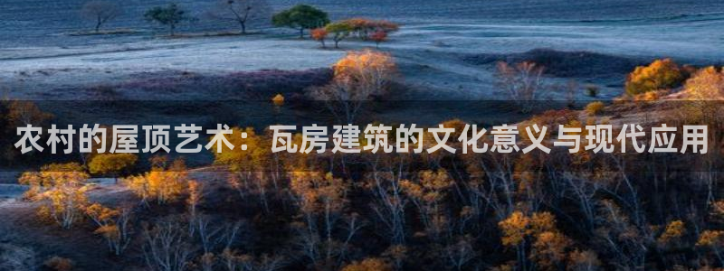 意昂体育3招商电话号码查询是多少：农村的屋顶艺术：瓦房建筑的文化意义与现代应用