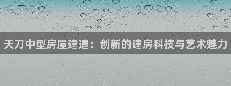 意昂体育3招商电话地址查询：天刀中型房屋建造：创新的建房科技与艺术魅力