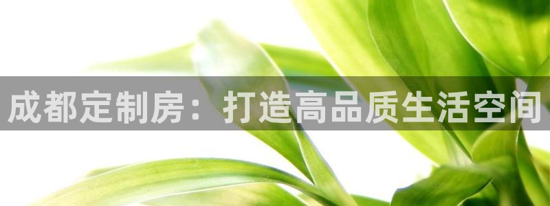 意昂体育3平台假的吗是真的吗：成都定制房：打造高品质生活空间
