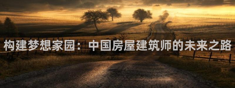 意昂体育3招商电话是多少啊：构建梦想家园：中国房屋建筑师的未来之路