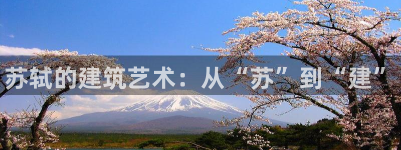 意昂体育3是干嘛的公司：苏轼的建筑艺术：从“苏”到“建”