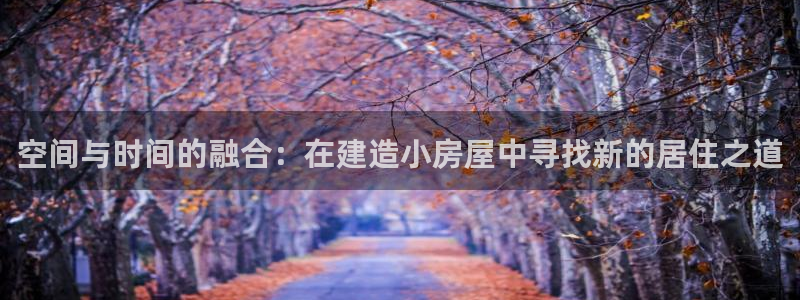 意昂体育3：空间与时间的融合：在建造小房屋中寻找新的居住之道