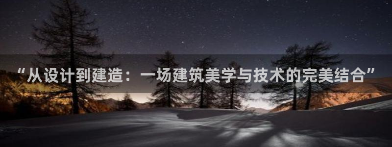 意昂体育3：“从设计到建造：一场建筑美学与技术的完美结合”
