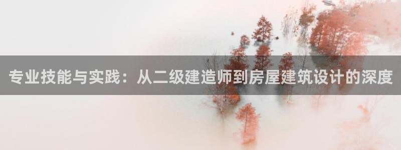 意昂体育3平台注册流程视频：专业技能与实践：从二级建造师到房屋建筑设计的深度